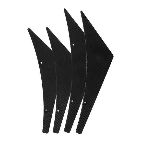 4 Pcs Decorative Wind Knife Canards For Spoiler Strips Car Spoiler Carbon Fiber Cars Black