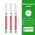 thumbnail image 1 of 4 Pcs Deep Reach Markers Long Nose Marker Waterproof Deep Hole Marker Carpenter Ink Marker 20 mm Reach Permanent Markers and Marker Pens for Carpenters Builders Construction, Green, 1 of 7