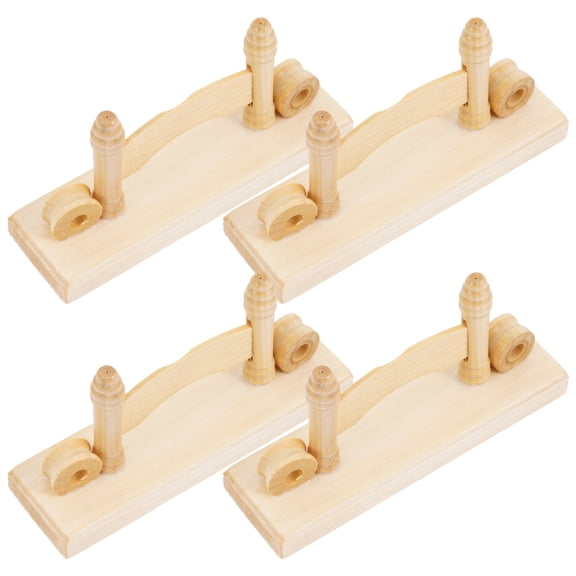 4 Pcs Desk Fan Rack Japanese Style Fan Stand Miss 14x7cm