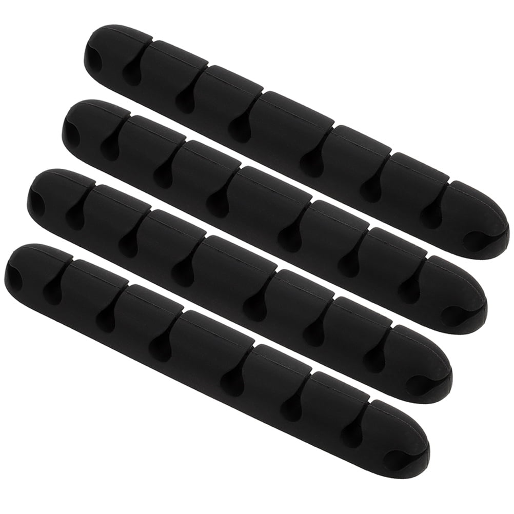4 Pcs Desktop Cable Organizer Binder Wire Clip Clips for Wall Cord
