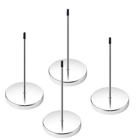 4 Pcs Desktop Receipt Holder Bill Fork Receipt Spike Stick Straight Rod Stand for Paper Memo Note