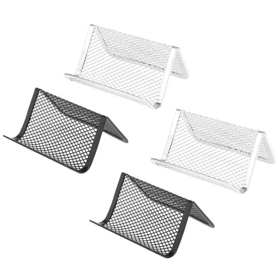 4 Pcs Desktop Stand Card Barbed Wire Rack Business Display Storage