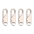 thumbnail image 1 of 4 Pcs Detachable Zipper Pullers, Metal Zipper Pull Replacement for Luggage, Jackets, Backpacks, and Purses, Universal Zipper Pull Tabs for Clothing & Bags, 1 of 1