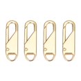 thumbnail image 1 of 4 Pcs Detachable Zipper Pullers, Metal Zipper Pull Replacement for Luggage, Jackets, Backpacks and Purses, Universal Zipper Pull Tabs for Clothing & Bags, 1 of 1