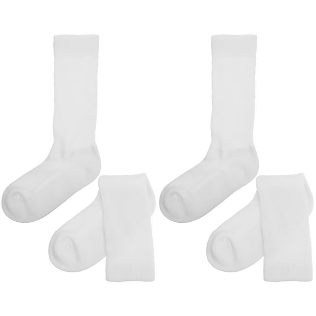 4 Pcs Diabetic Cotton Socks Men Ons Compression Women's Nursing Non ...