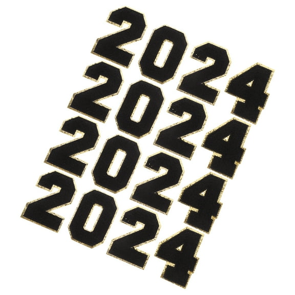 4 Pcs Digital Patch Decorate Iron on Patches Number Patches Numbers Clothes Patch Sew on Patches Numbers Sewing Patches