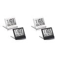 thumbnail image 1 of 4 Pcs Digital Travel Alarm Clock Foldable LCD with Calendar Temperature Snooze Mode Portable Display Desk, 1 of 10