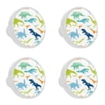 thumbnail image 1 of 4 Pcs Dinosaur Knobs for Kitchen Cabinet Cupboard Dresser Bookcase Drawer Pulls Handles Round Home Decor, 1 of 5