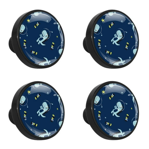 4 Pcs Dinosaur Knobs for Kitchen Cabinet Cupboard Dresser Bookcase Drawer Pulls Handles Round Home Decor