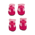 thumbnail image 1 of 4 Pcs Dog Shoes for Hot Pavement Small Dogs, Pink Breathable Mesh Dog Booties and Paw Protectors for Summer Walks Outdoor Daily Use, 1 of 8