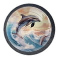 thumbnail image 1 of 4 Pcs Dolphin Knobs for Kitchen Cabinet Cupboard Dresser Bookcase Drawer Pulls Handles Round Home Decor, 1 of 8