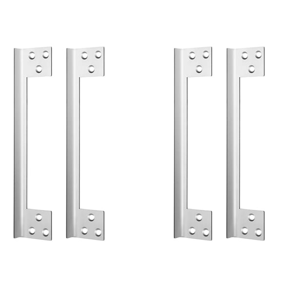4 Pcs Door Latch Guard Plate Outswing Angle Latch Protector Door Latch Cover Latch Shield L Shaped Security 11Inch