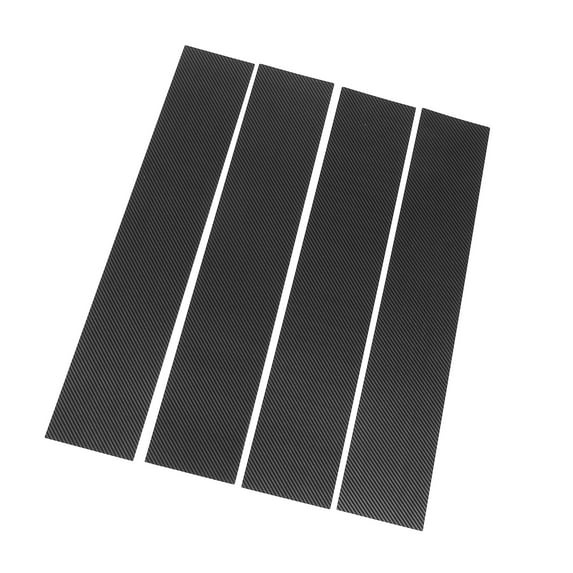 4 Pcs Door Pillar Window Trim for Lincoln Mark LT 2006-2008 Plastic Black Carbon Fiber Replace