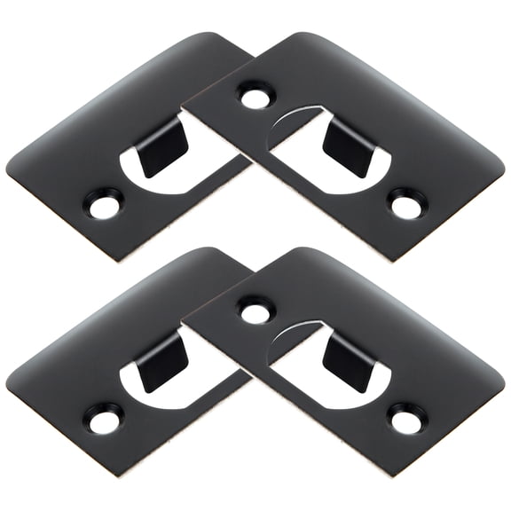 4 Pcs Black Door Plate Deadbolt Strike Cam Block Alignment