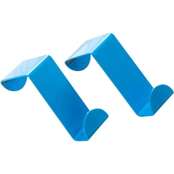 4 Pcs Over Door Towel Rack Over Door Clothes Hanger Rack Towel Racks for Bathroom Door Over The Door Wreath Hanger Door Back Style Hook Hooks for Hanging Clothes Hook up Blue