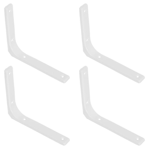 Raindrops 4-Pack Heavy Duty Stainless Steel Shelf Support Brackets, Right Angle Corner Braces for Home and Office