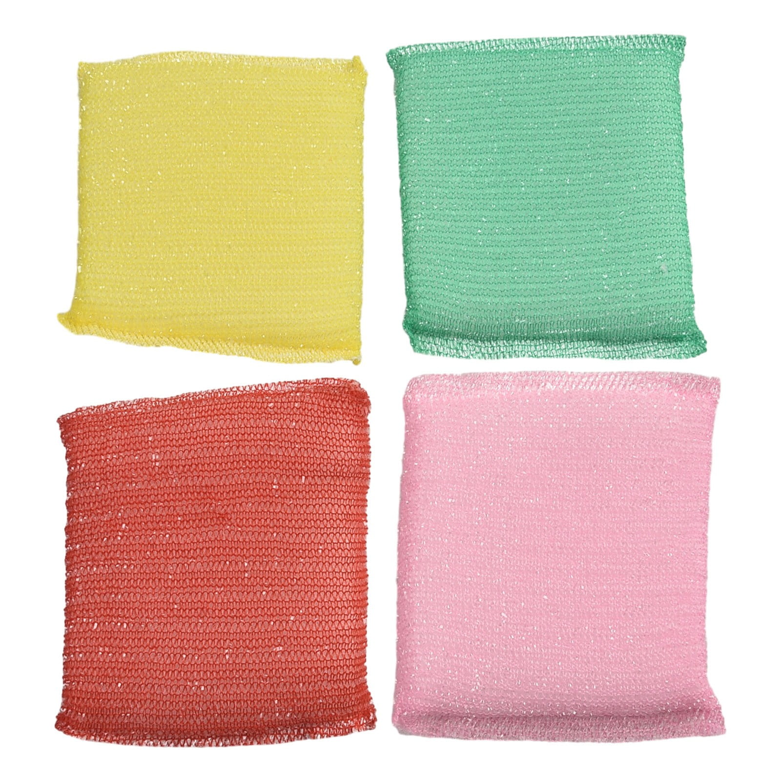 4 Pcs Double-Sided Dish Cleaning Sponges, Non-Stick Dishwashing Cloth ...