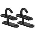 thumbnail image 1 of WEUVEB 4Pcs Black Stainless Steel U Hooks Pad Eye Plate for Ceiling and Wall Hanging, 1 of 8