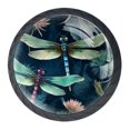 thumbnail image 1 of 4 Pcs Dragonfly Knobs for Kitchen Cabinet Cupboard Dresser Bookcase Drawer Pulls Handles Round Home Decor, 1 of 8
