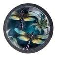 thumbnail image 1 of 4 Pcs Dragonfly Knobs for Kitchen Cabinet Cupboard Dresser Bookcase Drawer Pulls Handles Round Home Decor, 1 of 8