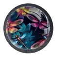 thumbnail image 1 of 4 Pcs Dragonfly Knobs for Kitchen Cabinet Cupboard Dresser Bookcase Drawer Pulls Handles Round Home Decor, 1 of 8
