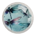 thumbnail image 1 of 4 Pcs Dragonfly Knobs for Kitchen Cabinet Cupboard Dresser Bookcase Drawer Pulls Handles Round Home Decor, 1 of 8