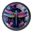 thumbnail image 1 of 4 Pcs Dragonfly Knobs for Kitchen Cabinet Cupboard Dresser Bookcase Drawer Pulls Handles Round Home Decor, 1 of 8