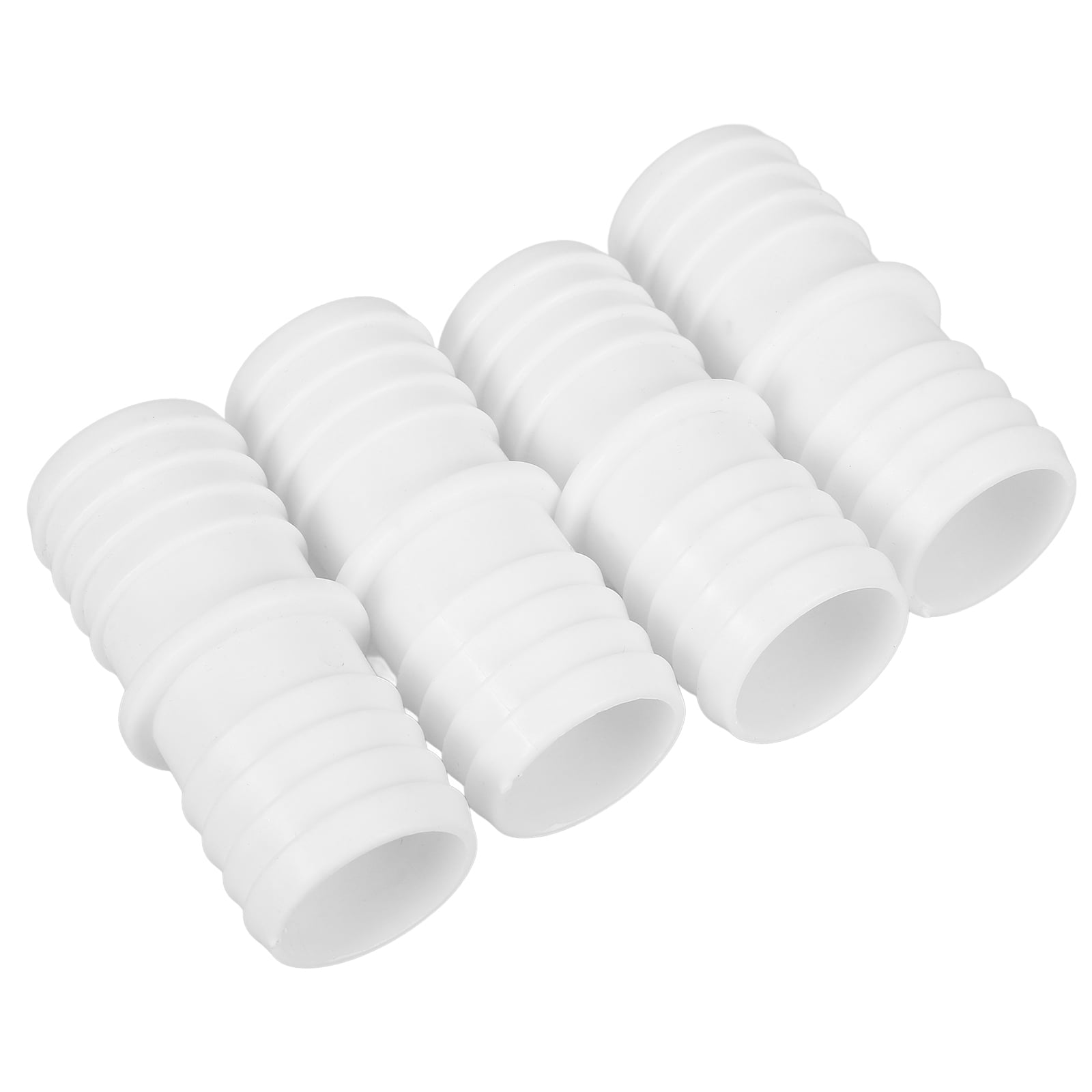 4 Pcs Drain Pipe Adapter Water Tubes Hose Fittings Dishwasher White