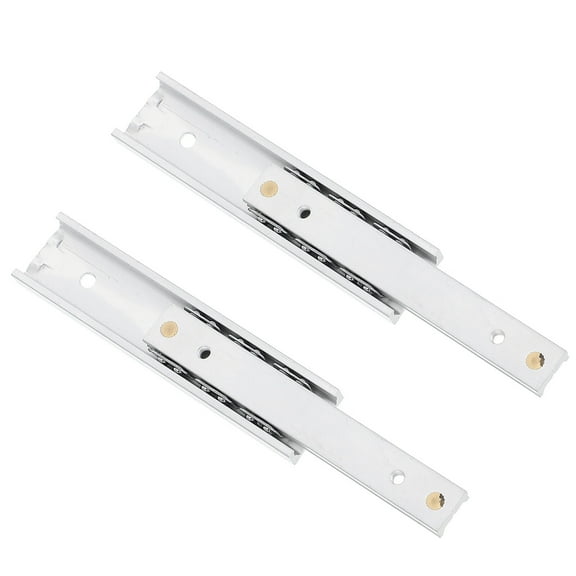 4-Pack Miniature Cabinet Drawer Slides Rails for Furniture, Kitchen Cupboard, 2-Section Hardware