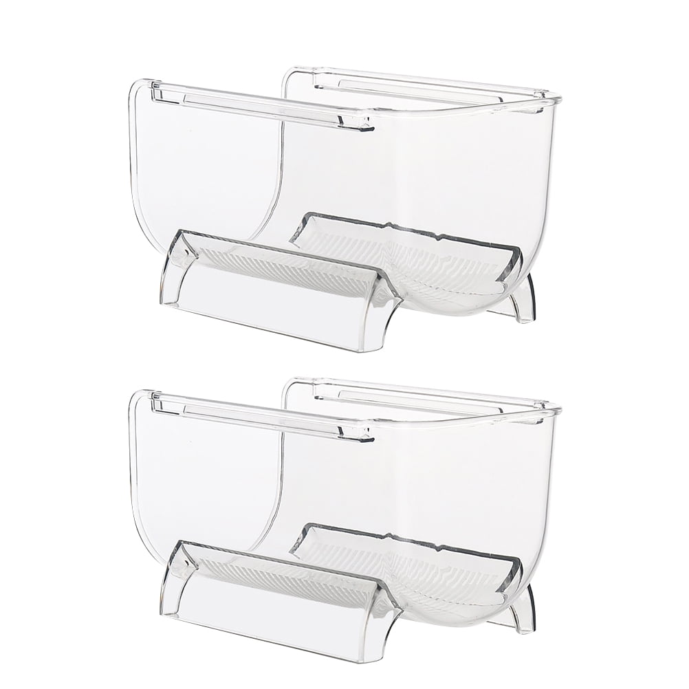Plastic Rack Transparent FUEENIRVA Stackable Wine Racks Transparent Organizer for Versatile ...