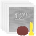 thumbnail image 1 of 4 Pcs Drywall Repair Kit, 12×12" Self Adhesive Mesh Patches with 2 Sanding Pads & 1 Scraper, Aluminum Dry Hole Repair Tools, Wall Repair Patch Kit for Ceiling, 1 of 8