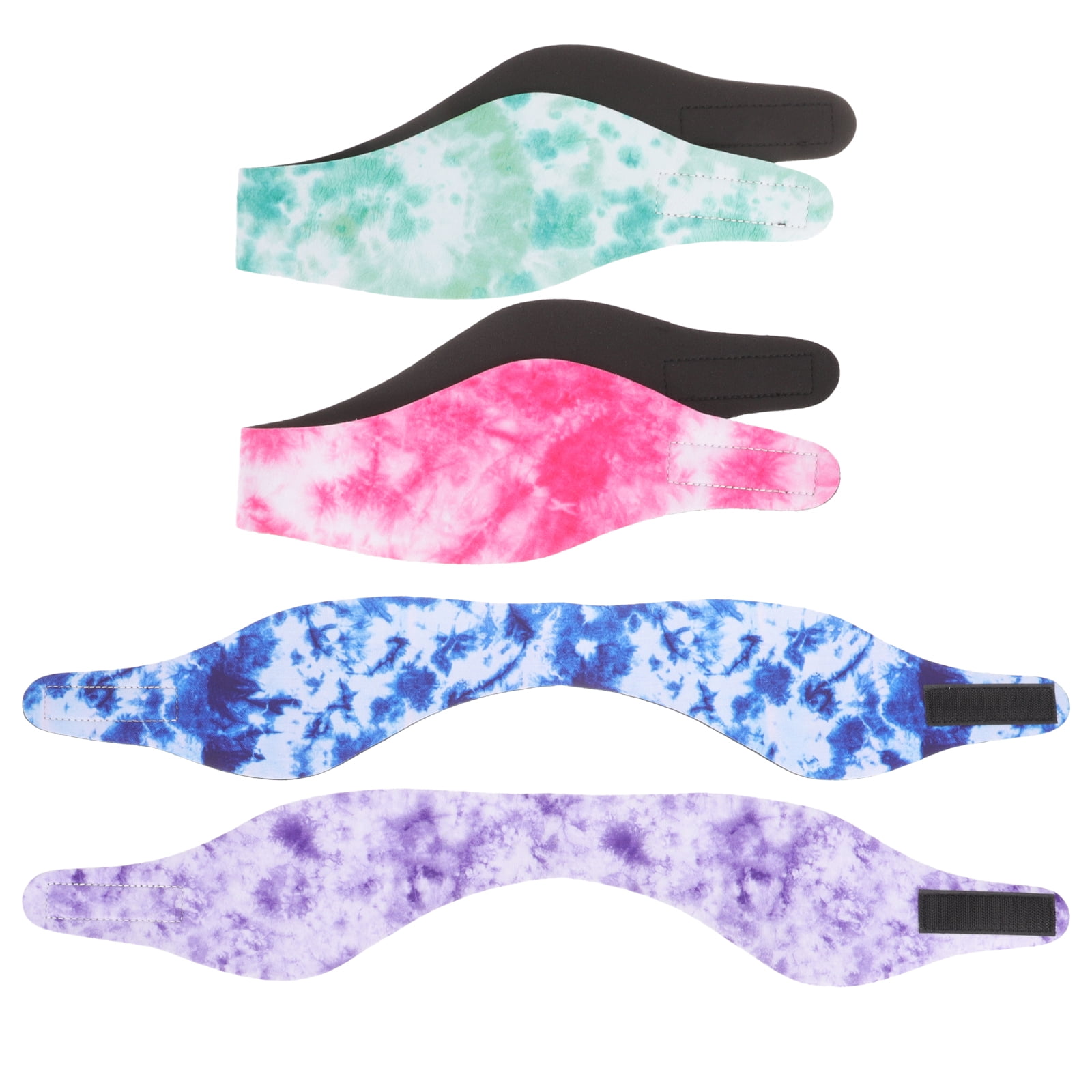 Eease 4pcs Swimming Headbands Shower Ear Covers Adjustable Swim