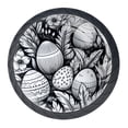 thumbnail image 1 of 4 Pcs Easter Egg Knobs for Kitchen Cabinet Cupboard Dresser Bookcase Drawer Pulls Handles Round Home Decor, 1 of 8
