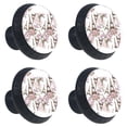 thumbnail image 1 of 4 Pcs Eiffel Tower Knobs for Kitchen Cabinet Cupboard Dresser Bookcase Drawer Pulls Handles Round Home Decor, 1 of 5