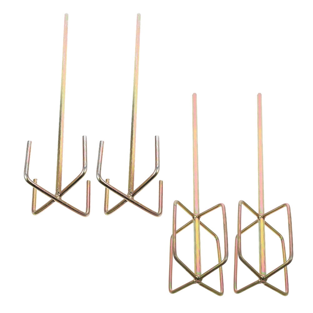 4 Pcs Electric Drill Stirring Rod Paint and Mortar Mixer Cement Mixing