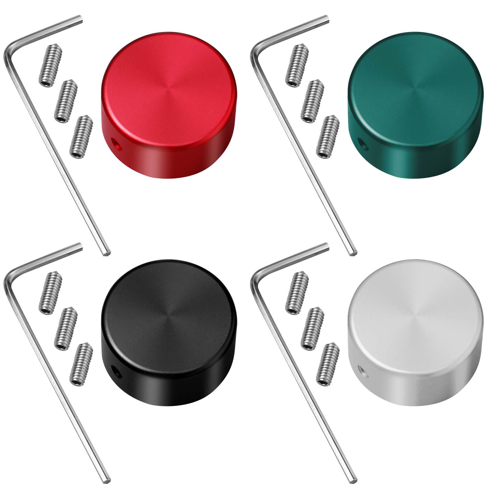 4 Pcs Electric Guitar Button Topper Accessories Pedal Covers Switch