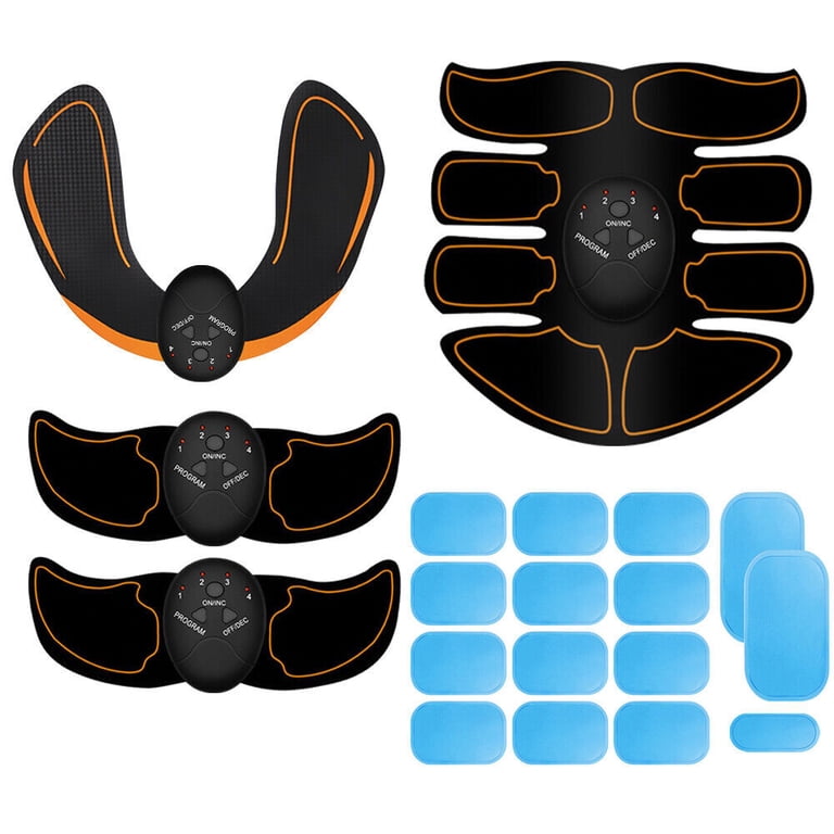 4 Pcs Electric Muscle Toner, Rechargeable Abdominal Muscle