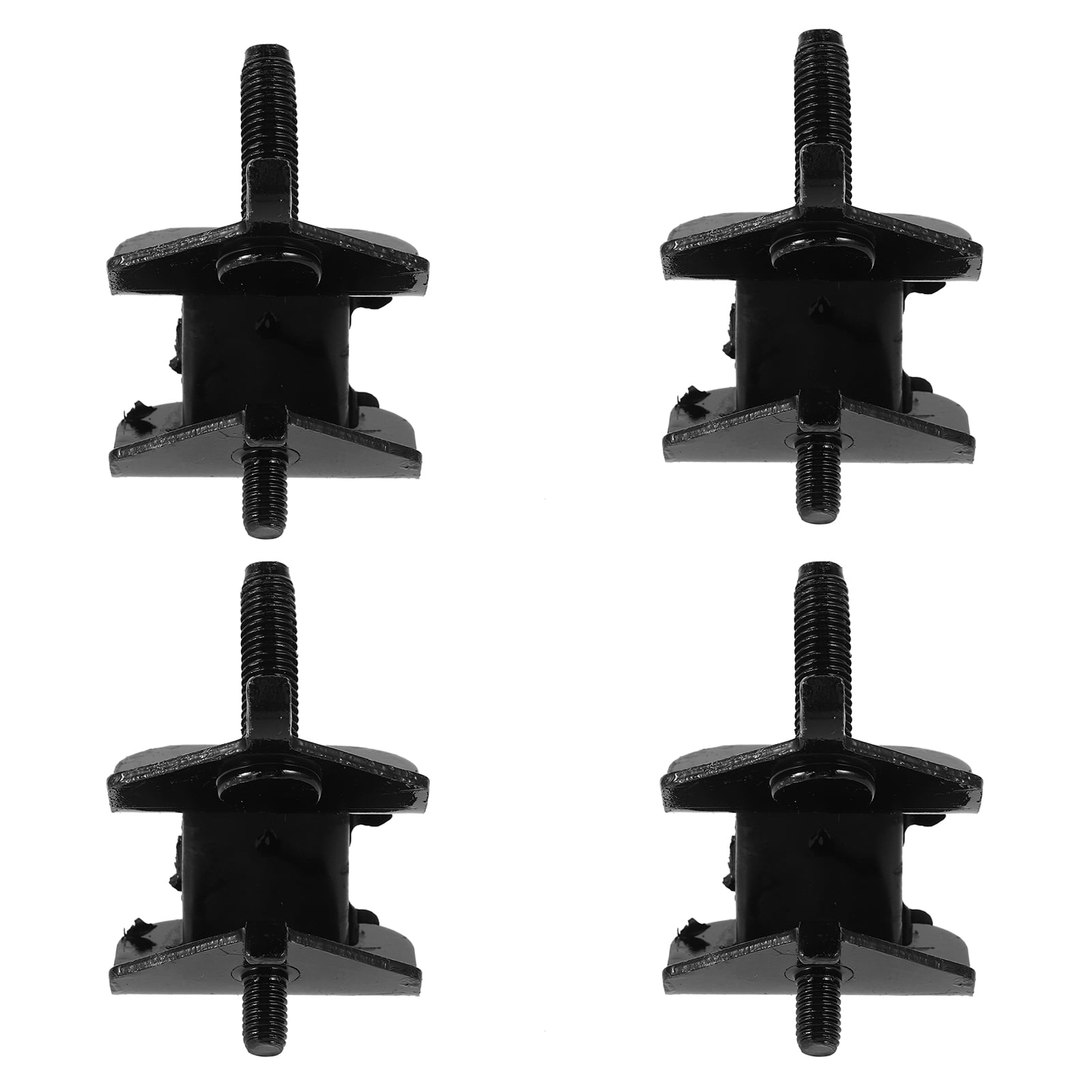 MLINS Black Rubber Motor Mounts for Engines Anti-Vibration Pads Set of 4 Portable and