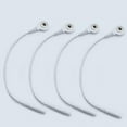 thumbnail image 1 of 4 Pcs Electrode Lead Wire Adapters, Convert 2mm Pin to 3.5mm Snap - Compatible with TENS, EMS, IF Units, 1 of 5
