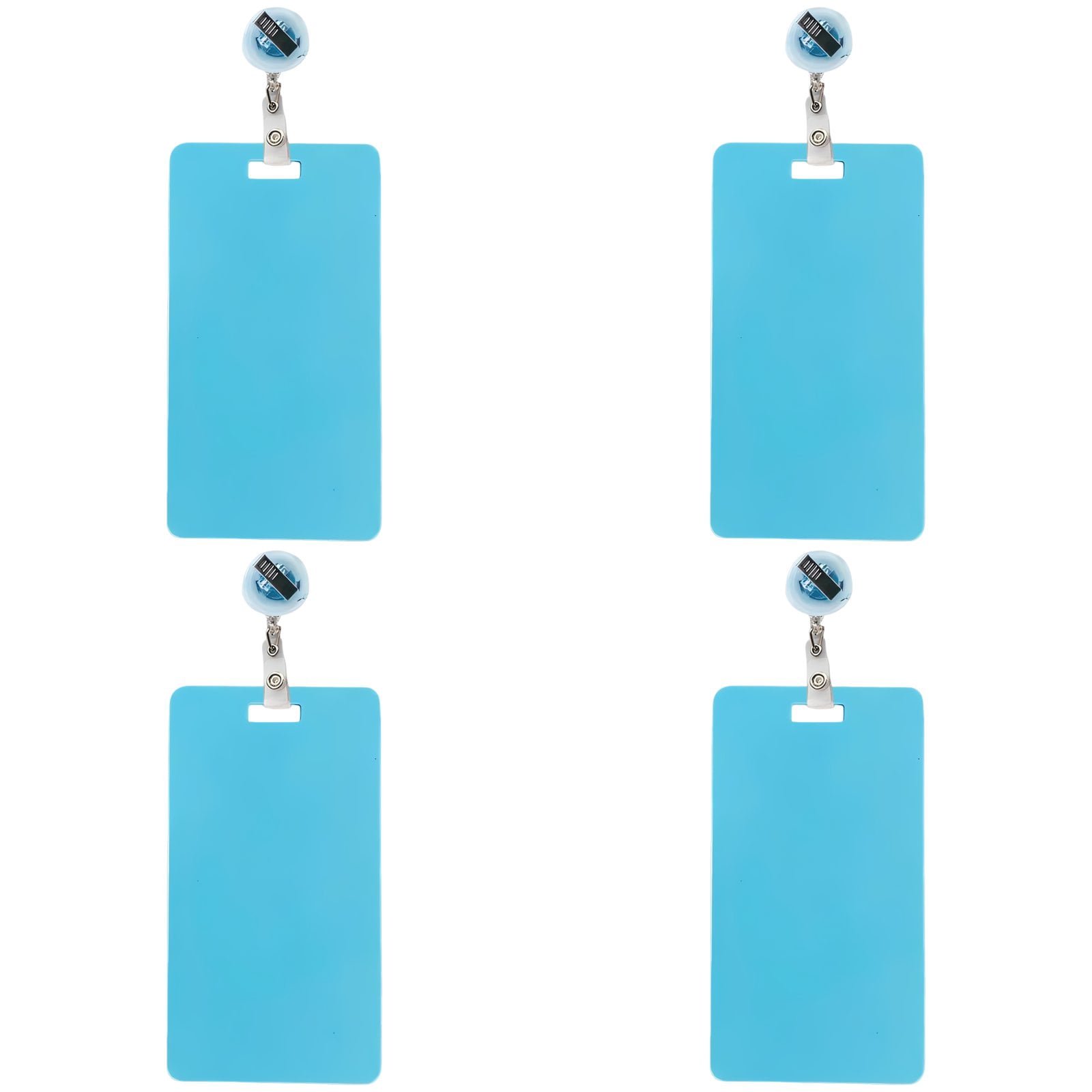 4 Pcs Erasable Badge Notes, Reusable, Silicone, Vertical Badge Buddy|Re ...