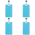 4 Pcs Erasable Badge Notes, Reusable, Silicone, Vertical Badge Buddy|Re ...