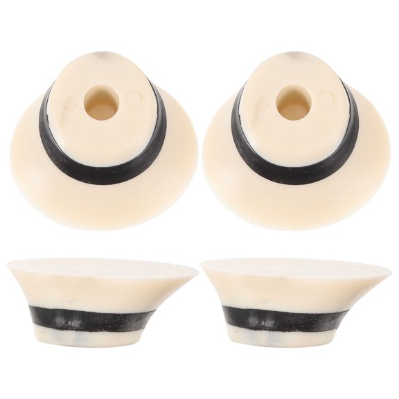 FENGGUIQU Rosewood Violin Part Accessories White 4pcs Erhu Top Pole Heads for Erhu Players