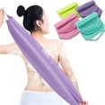 thumbnail image 1 of 4Pcs Exfoliating Back Scrubber with Handle, Extended Back Wash, Stretchable Exfoliating Towel for Body Cleansing and Skin Massage, Suitable for Women and Men., 1 of 5