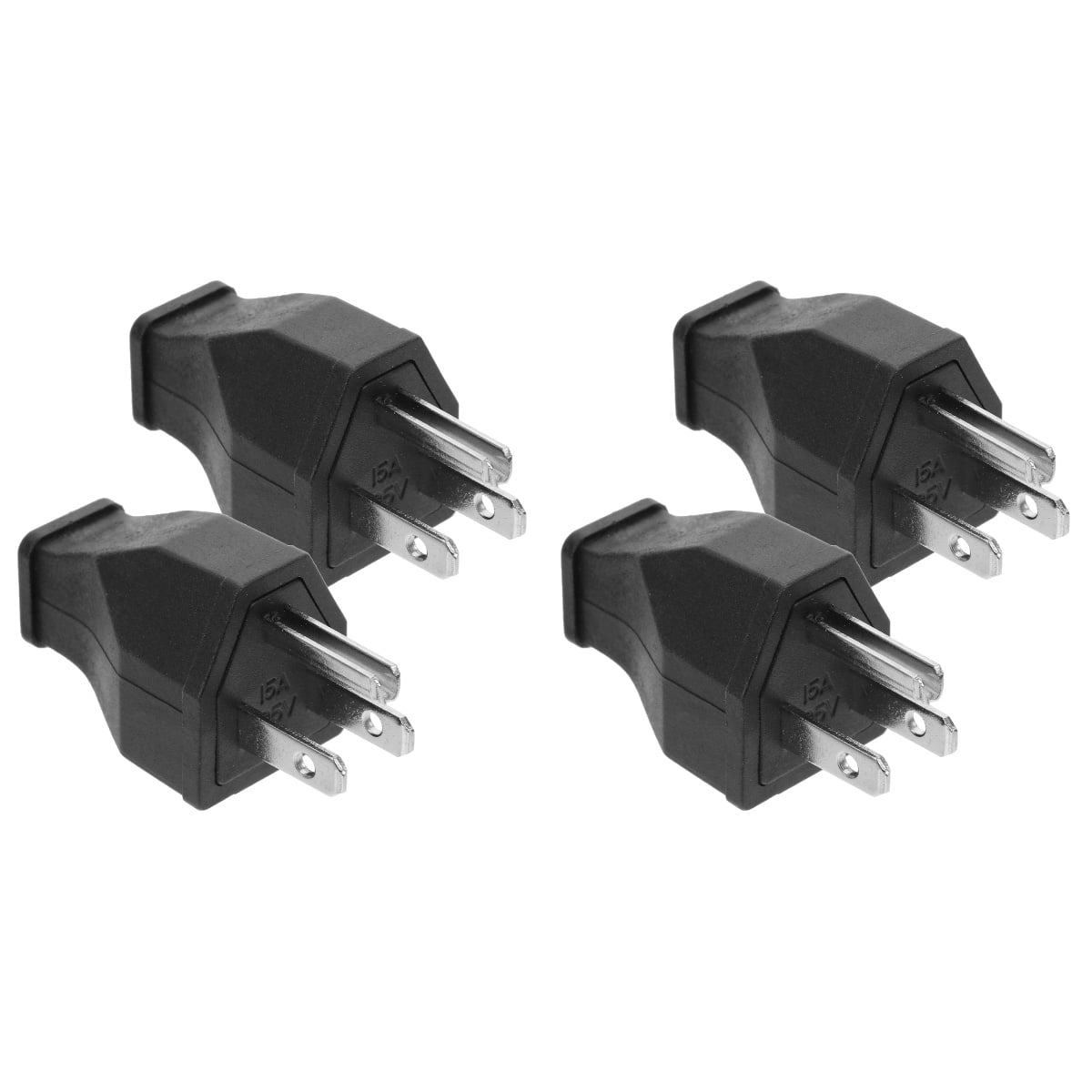4 Pcs Extension Cord Ground Bonding Plug Heavy Duty Angle Plug