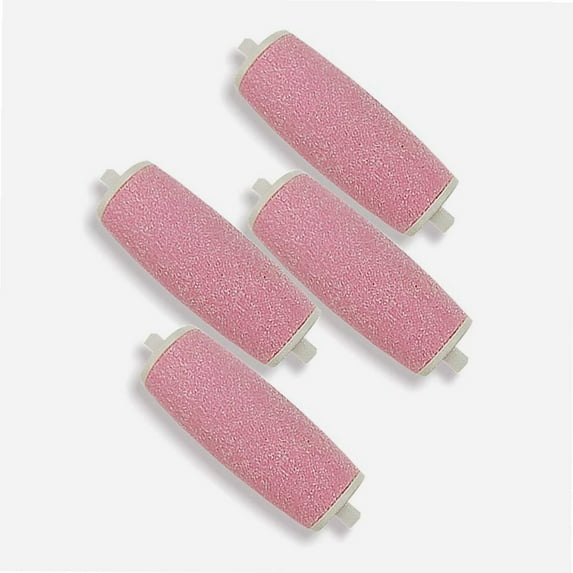 4 Pcs Extra Coarse Replacement Roller Refill Heads, Compatible with Flawless Amope Pedi Electric Tool File(Pink)