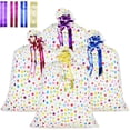 thumbnail image 1 of 4 Pcs Extra Large Gift Bags 36'' x 48'' Oversized Plastic Storage Bags with Pull Flowers Jumbo Wrapping Bags for Presents Birthday Party Bridal Showers Baby Showers, 1 of 4