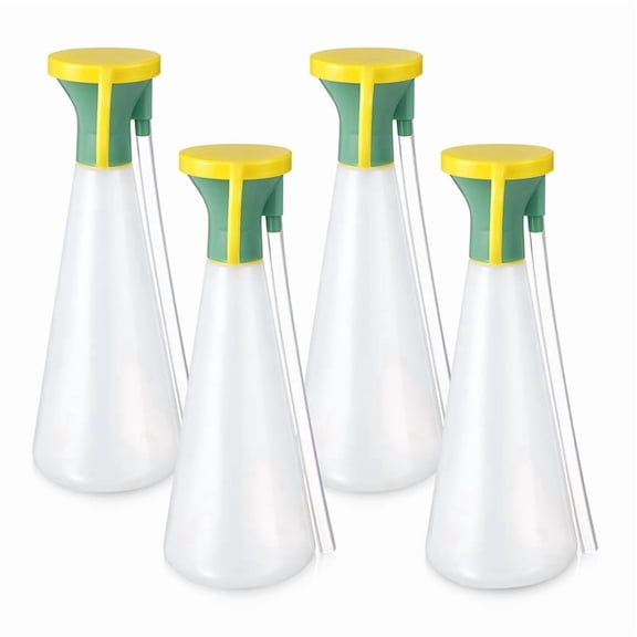 4 Pcs Eye Wash Cup 7.9 X 3.1 Inches Portable Eyewash Cleaner with Pressing Pipet for on-the-Go Use