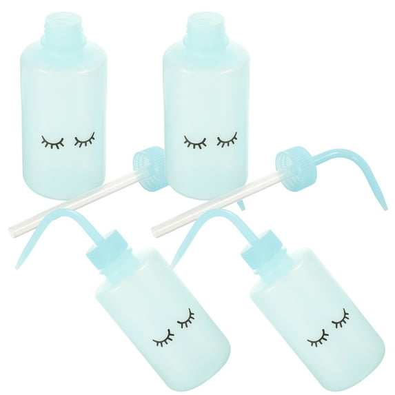 Sky-blue Squeeze Bottles for Cleaning Portable and Durable Plastic 4pcs 0.5L