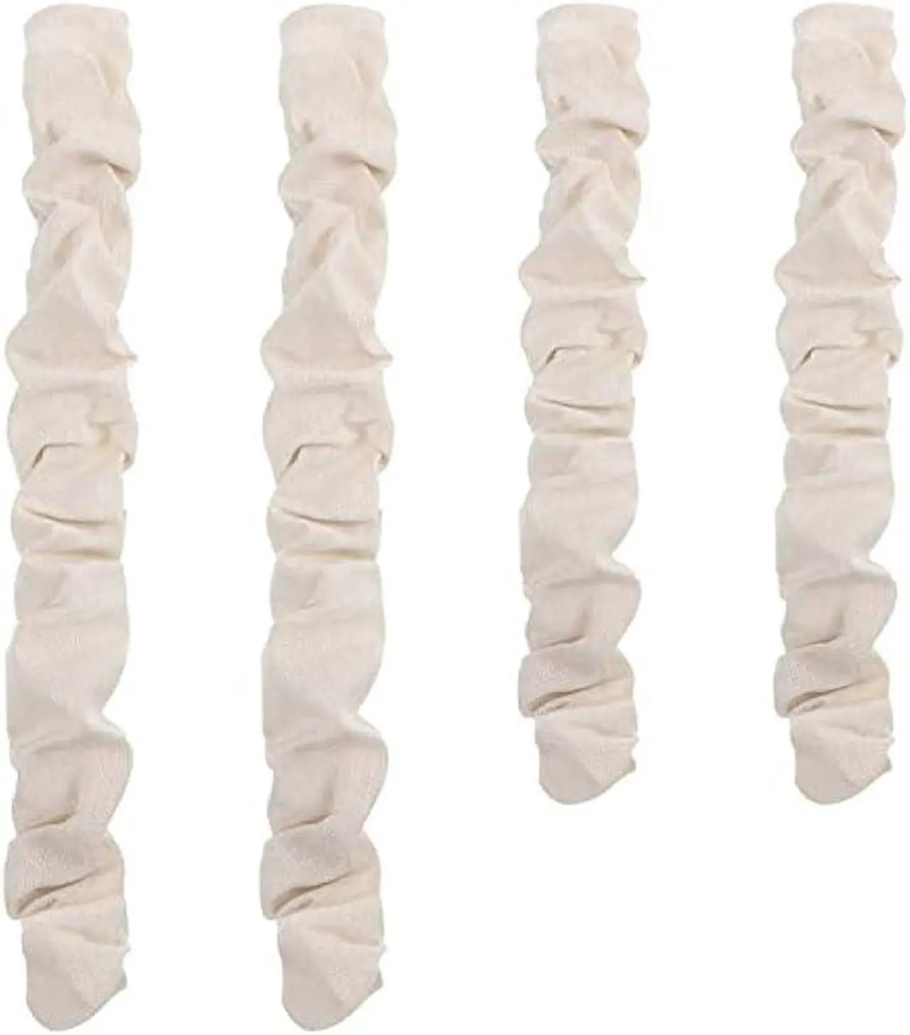 4 Pcs Fabric Cord Cover Chain Cable Sleeve Chandelier Lighting Wire Management Light Brown