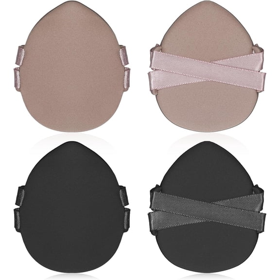4 Pcs Face Powder Puff Makeup Puffs Soft Dual-Sided Foundation Sponge for Contouring Loose Cosmetic Foundation Pressed Powders, Reusable Washable